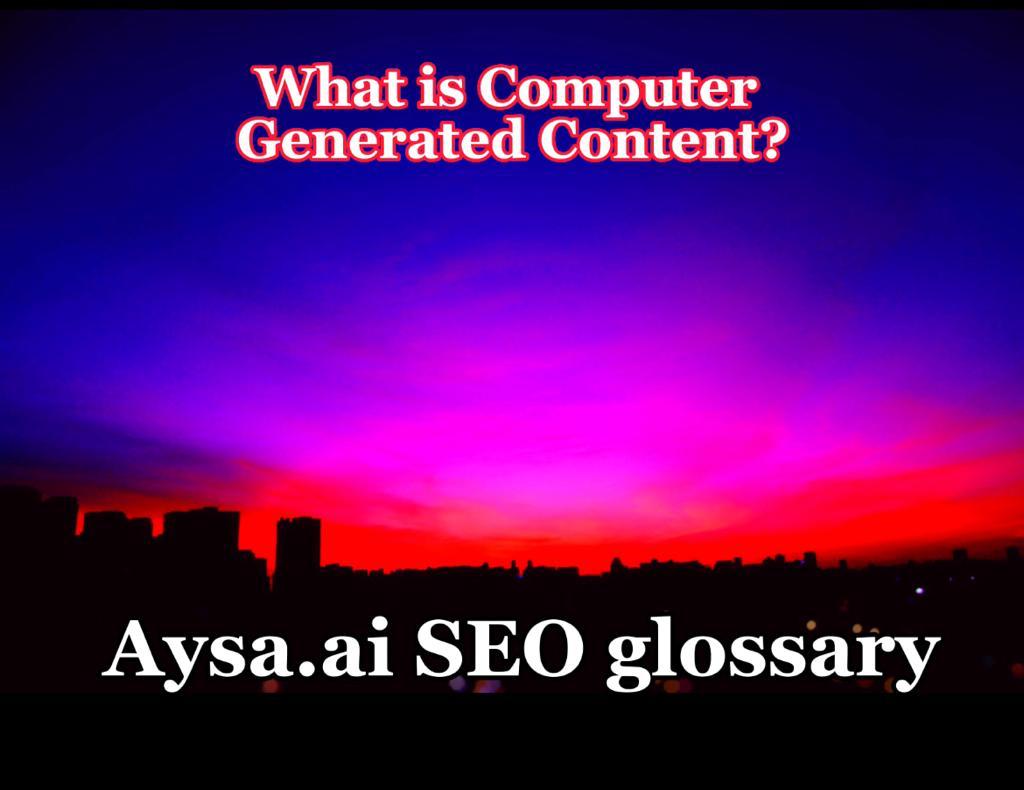 another word for generated content